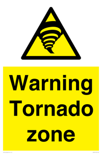 Warning Tornado zone
